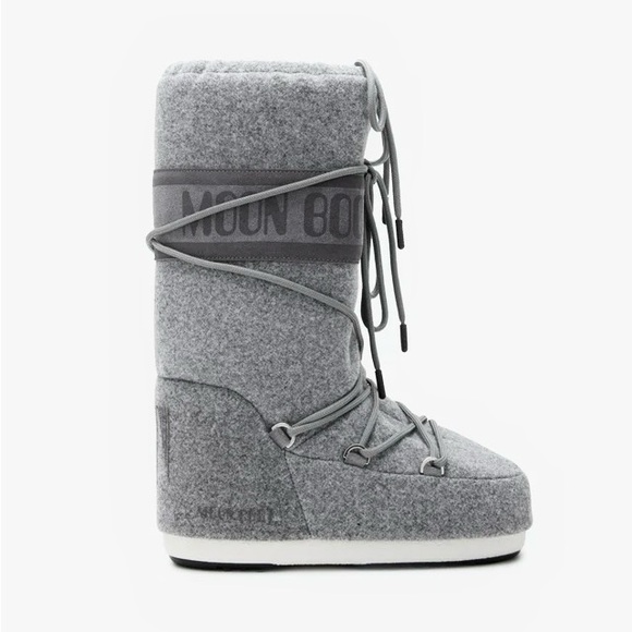 LAST PAIR - Moon Boot Icon Felt GreyWomen’s EU 39/40 / US 8.5 -9Apres Ski